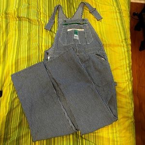 Blue pin-stripe Liberty overalls